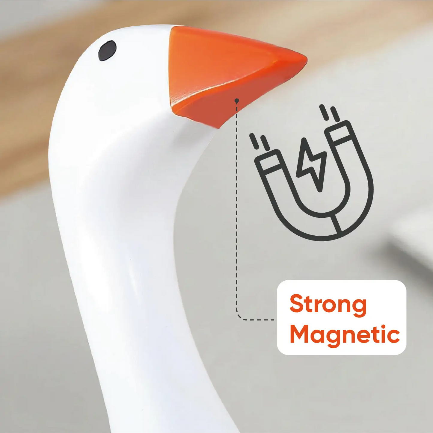 Desk Goose 7 inch, Mini Desktop Goose Statue Decor for Living Room Bedroom Bookshelf Coffe Table and Office Display